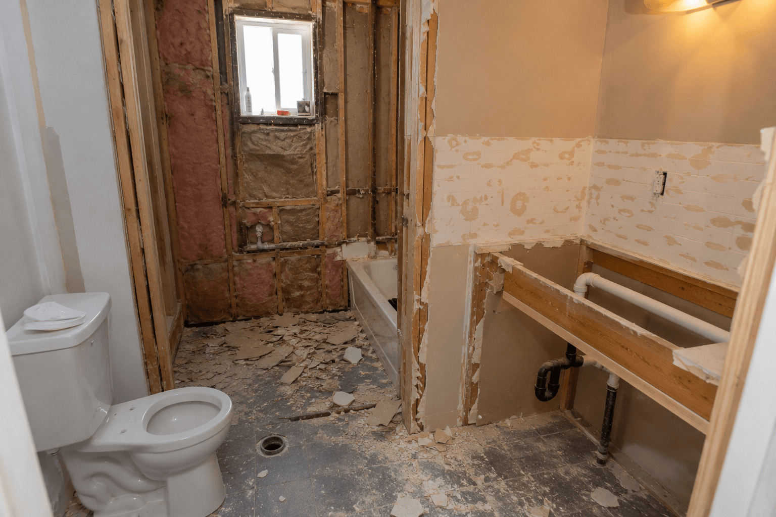 Bathroom strip-out and demolition in the GTA