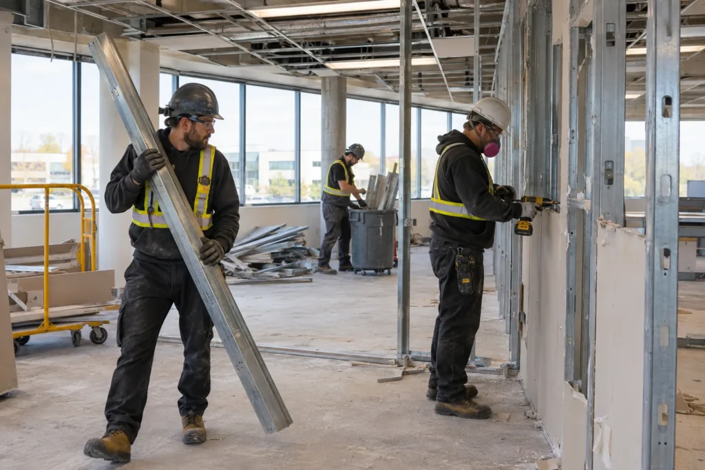 Commercial interior demolition work